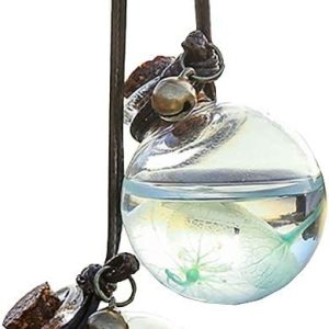 2 Pcs Empty Car Air Freshener Perfume Bottle Hanging Essential Oils Bottle Fragrance Diffuser 3.5cm
