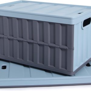Foldable Storage Box, Foldable Waterproof Oxford Cloth, Portable Double-Compartment Storage Box