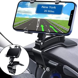 Universal Car Phone Holder Mount,360 Degrees Rotation Dashboard Phone Holder [Upgrade Clip Never Fall],car Phone Mount for Smartphones