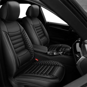 Waterproof Faux Leather Car Seat Covers, Airbag Compatible