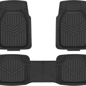 3-Piece Heavy Duty Rubber Car Floor Mats