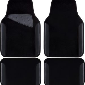 Waterproof Faux Leather Car Floor Mats, Heel Pad