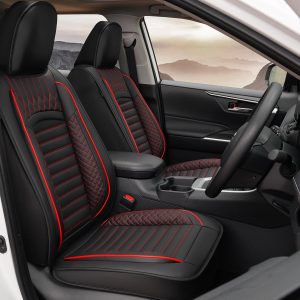 Faux Leather Car Seat Covers, Two-Tone Style