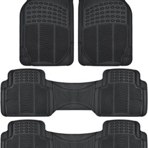 4-Piece Front Rear Rubber Car Floor Mats